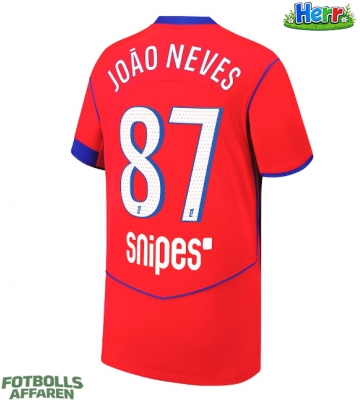 Paris Saint-Germain Joao Neves #87 Tredje Tröja 2025-26 Kortärmad